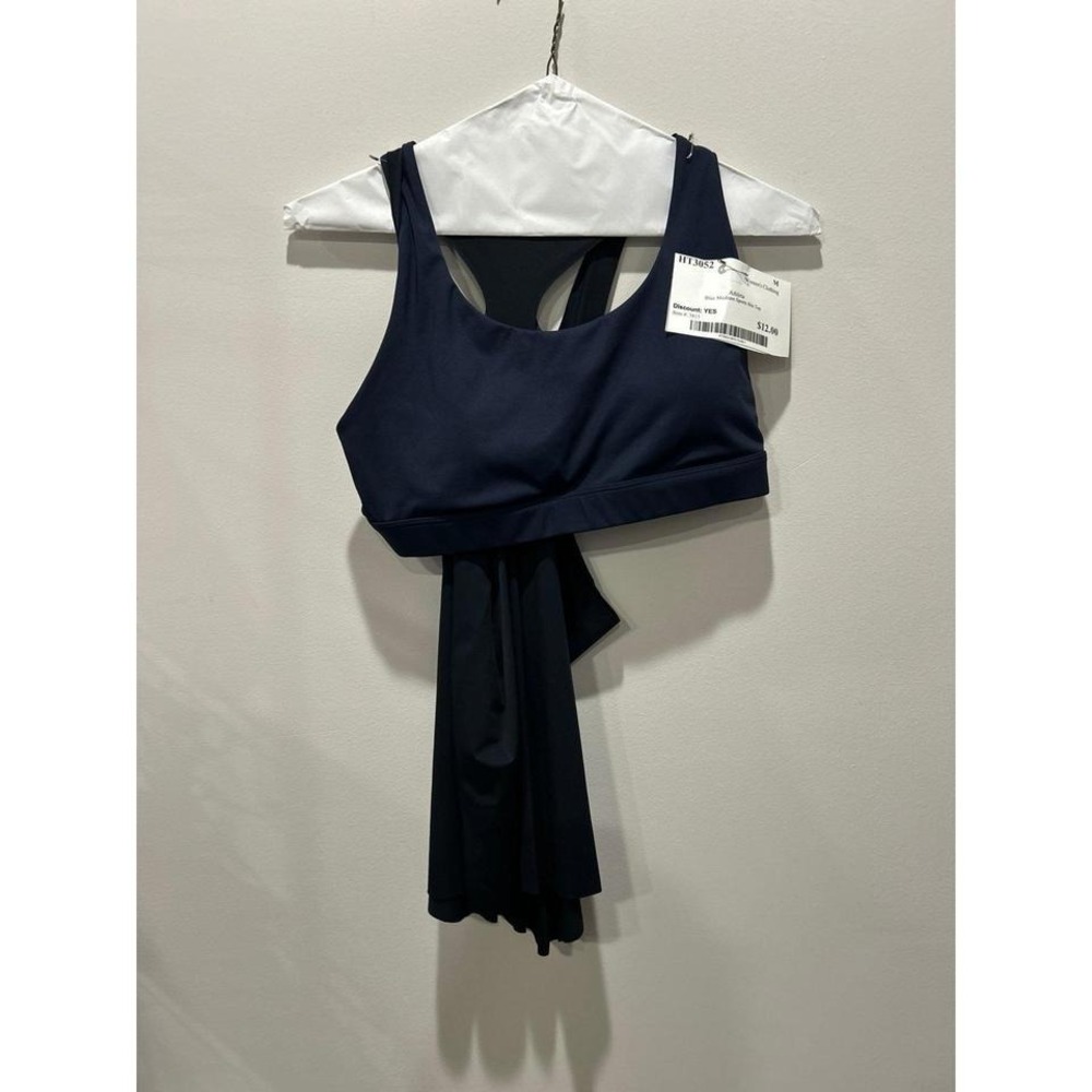 Athleta Blue Medium Sports Bra Top
